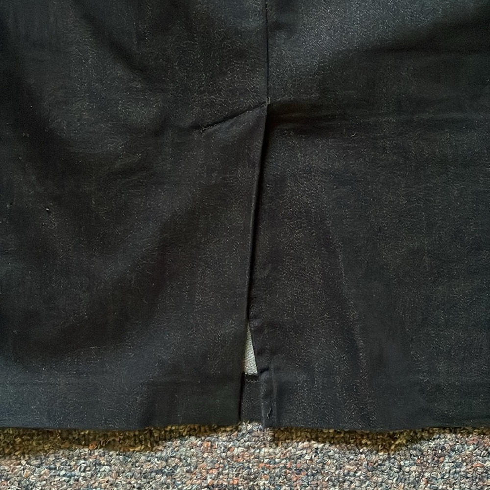 Black cinched high-waisted pencil skirt - Picture 8 of 12
